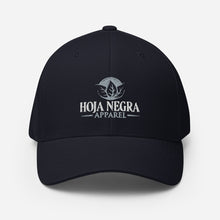 Load image into Gallery viewer, Hoja Negra Apparel Navy Structured Twill Cap