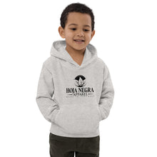 Load image into Gallery viewer, Hoja Negra Apparel Black Logo Heather Grey Kids Hoodie