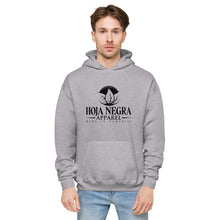 Load image into Gallery viewer, Hoja Negra Apparel Grey Unisex fleece hoodie