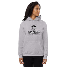 Load image into Gallery viewer, Hoja Negra Apparel Grey Unisex fleece hoodie