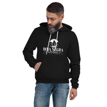 Load image into Gallery viewer, Hoja Negra Apparel B&W Logo Black Unisex hoodie