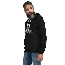 Load image into Gallery viewer, Hoja Negra Apparel B&W Logo Black Unisex hoodie