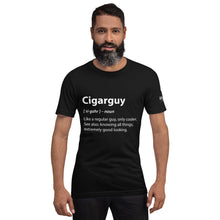 Load image into Gallery viewer, Cigarguy Black Short-Sleeve Unisex T-Shirt