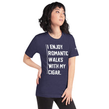 Load image into Gallery viewer, I enjoy Romantic walks with my cigar Short-Sleeve Unisex T-Shirt