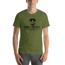 Load image into Gallery viewer, Hoja Negra Apparel Olive Short-Sleeve Unisex T-Shirt