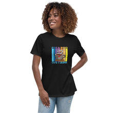 Load image into Gallery viewer, Cigarro, Cafe y Chisme Black Women's Relaxed T-Shirt