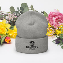 Load image into Gallery viewer, Hoja Negra Apparel Heather Grey Cuffed Beanie
