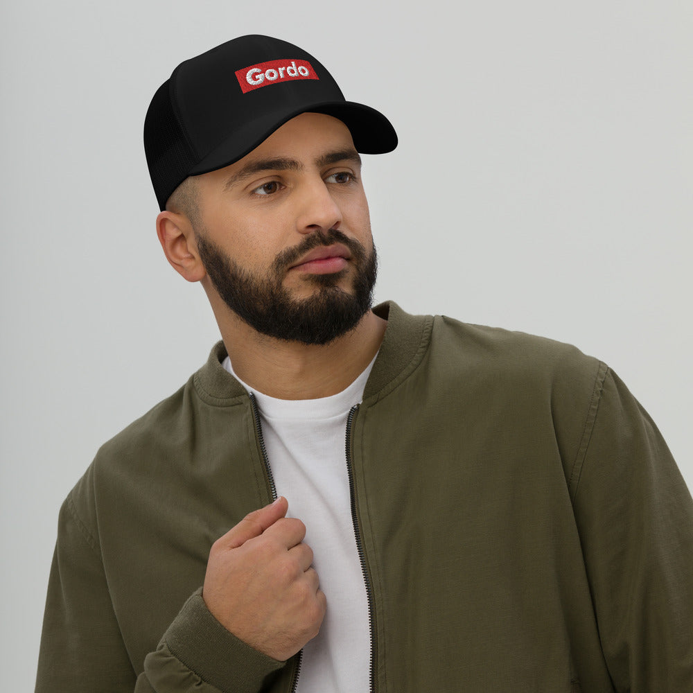 Red Label Gordo Black Trucker Cap