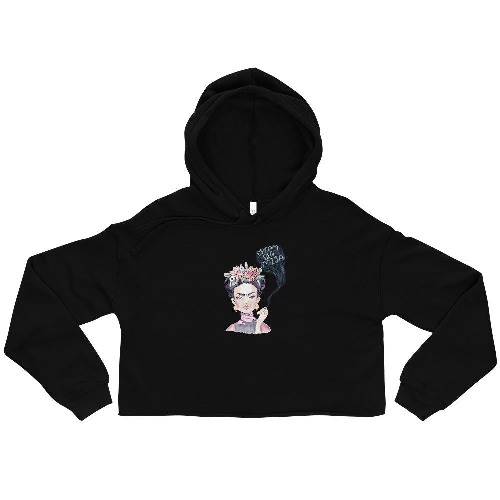 Dream Big Mija Black Crop Hoodie